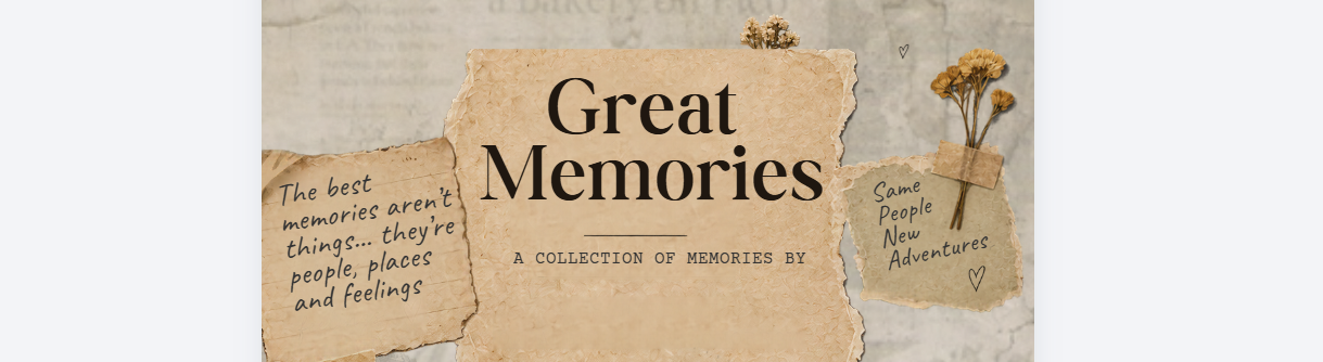 Great Memories cover design